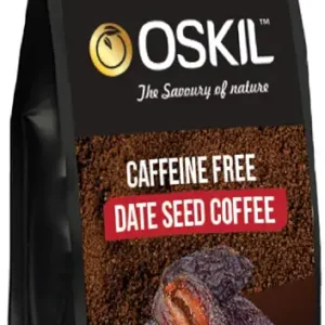 OSKIL 100% Natural Date Seed Coffee Powder Packet- 250G|Energy Booster|Non Acidic, Caffeine Free,