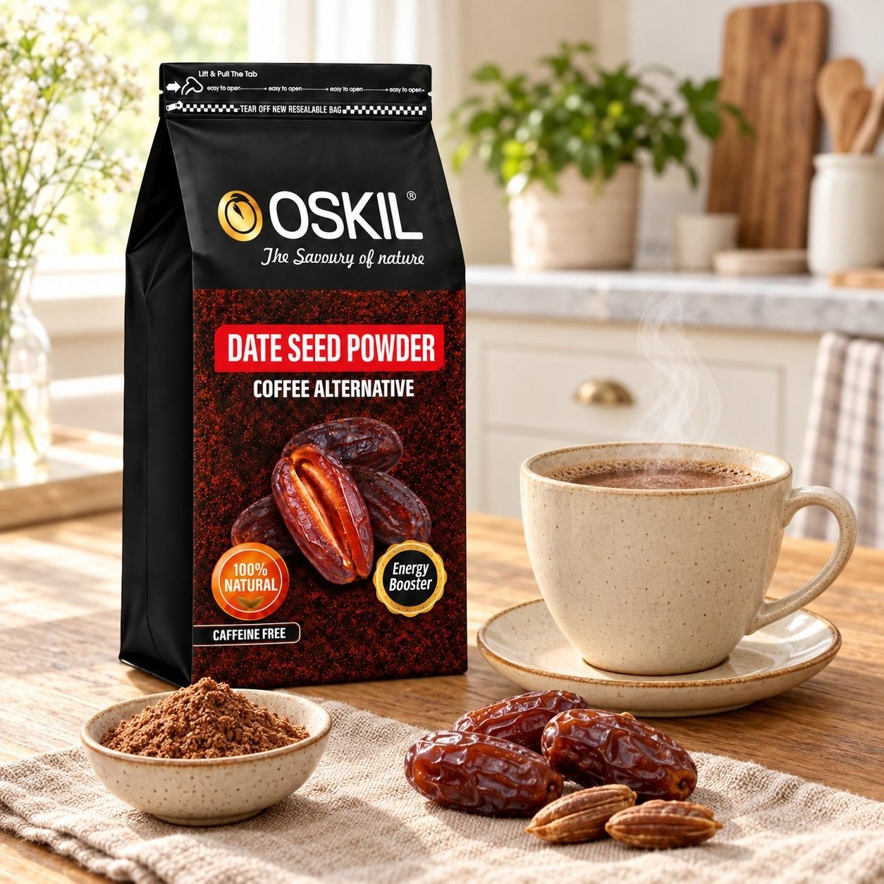 Date Seed Powder and Premium CTC Tea combo - Image 2