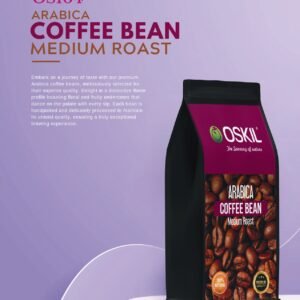 Oskil Arabica Coffee Beans Medium Roast 170g Whole Bean Fresh Roasted Rich Aroma Premium