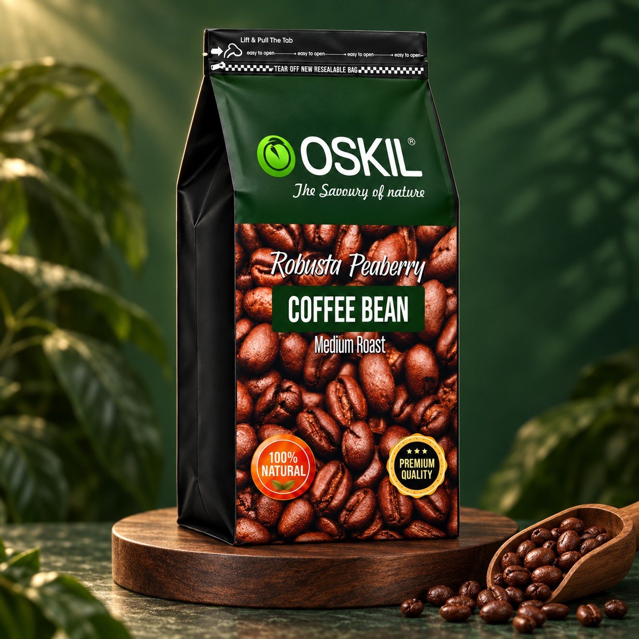 Robusta Peaberry Coffee Bean - Image 2