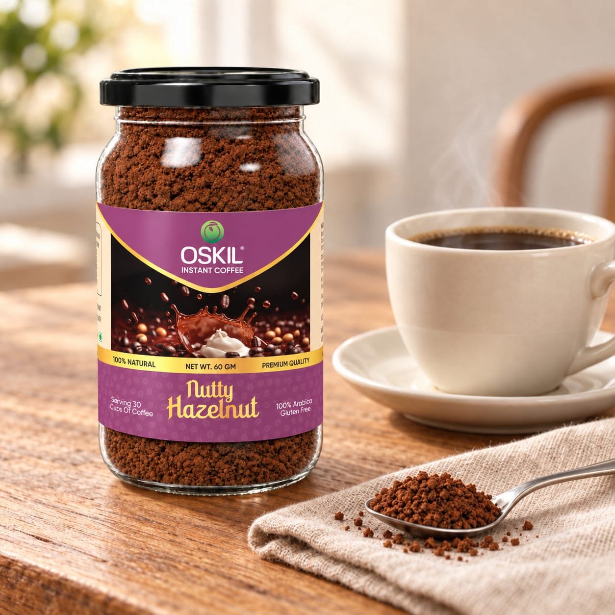 Nutty Hazelnut Instant Coffee - Image 2